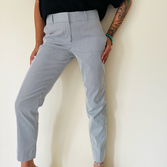 Talbots Hampshire Ankle striped Pants - Picture 2 of 9